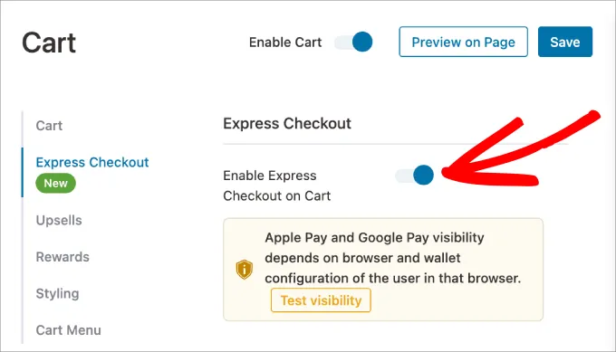 How To Set Up a One-Click Checkout in WordPress: 2 Simple Methods 22 Enable Express Checkout On Cart
