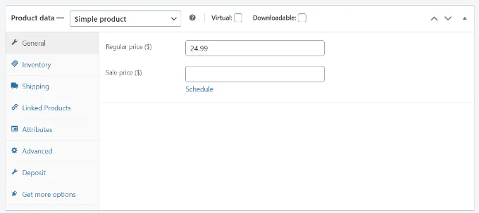 How to Start an Online Thrift Store With WordPress: 7 Simple Steps 39 Enter Price of Product