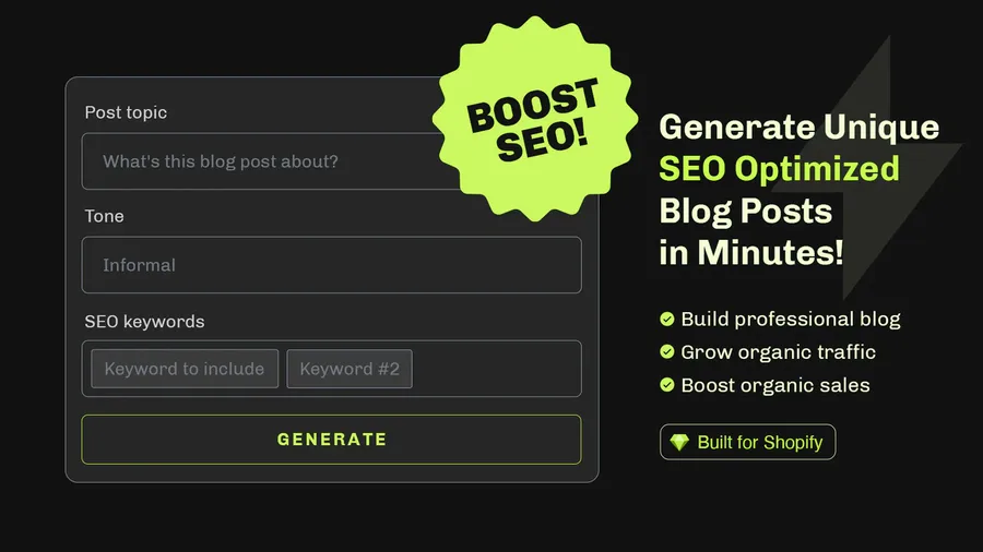 6+ Best Shopify AI Blog Generators to Boost Traffic 7 Essential AI SEO: AI Blog Post