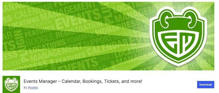 8+ Best WordPress Calendar Plugins Compared 10 Events Manager WordPress Plugin