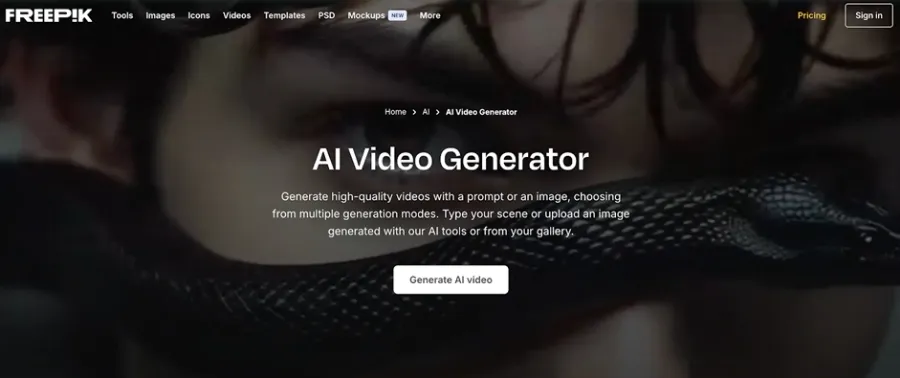 Freepik AI Video Generator