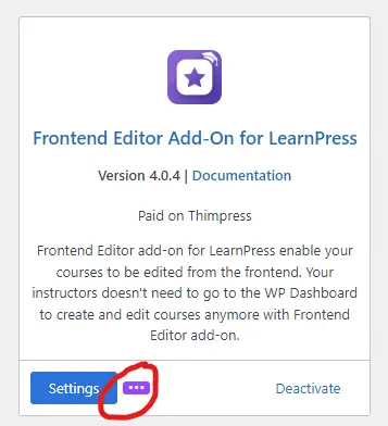 Fix ThimPress Products License on Wrong Site 7 Frontend Editor 3-dot Button