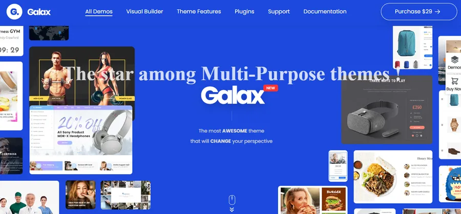 7 Best Multipurpose WordPress Themes for Business Growth 11 Galax