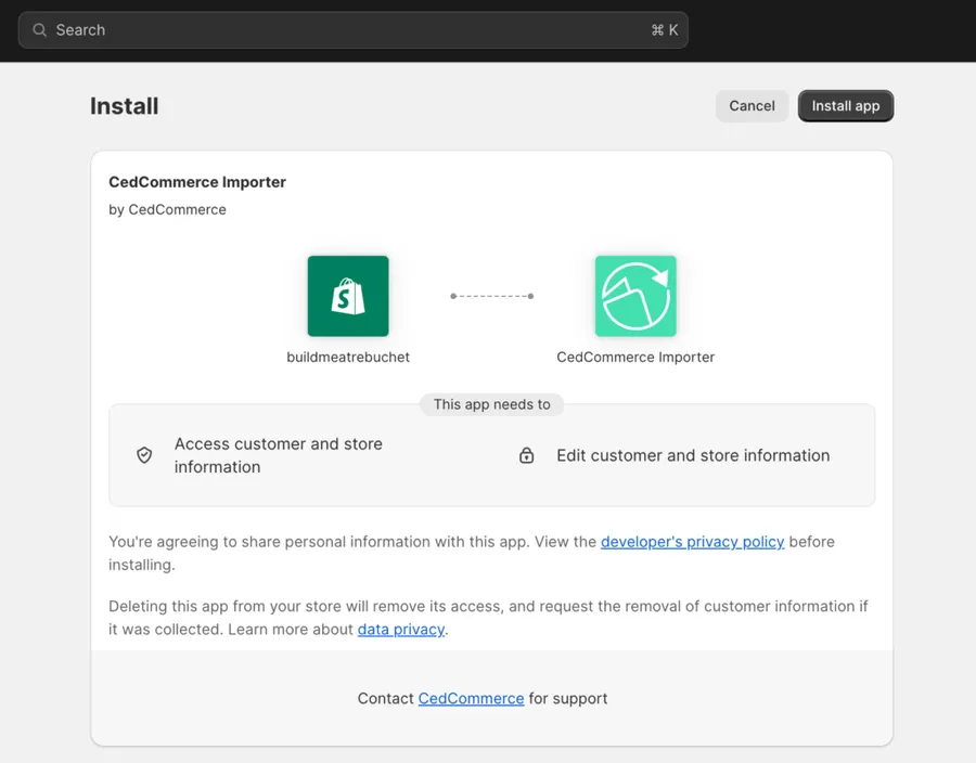 How to Connect Shopify with eBay? 3+ Shopify eBay Integration Apps 15 Install App in Shopify Dashboard