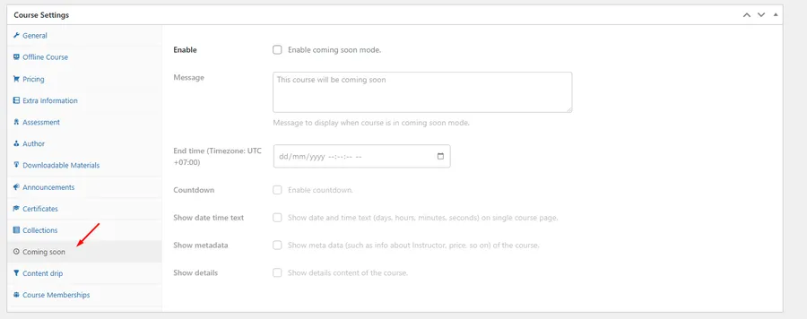 How to Operate Countdown in Eduma Theme: A Step-by-Step Guide 6 Activate LearnPress Coming Soon