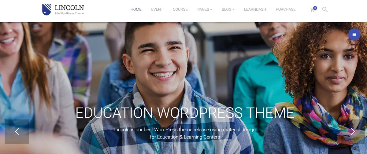 10+ Best Choices of Online Education WordPress Theme 22 Lincoln