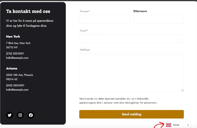 How to Create Multilingual Forms in WordPress 13 Live Website Weglot Languages Witch