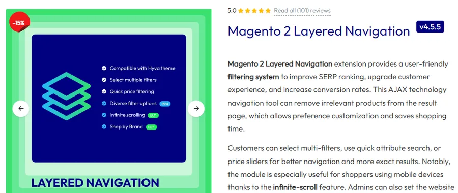 13+ Must-Have Magento Extensions to Boost Your Store Profits 17 Magento 2 Layered Navigation