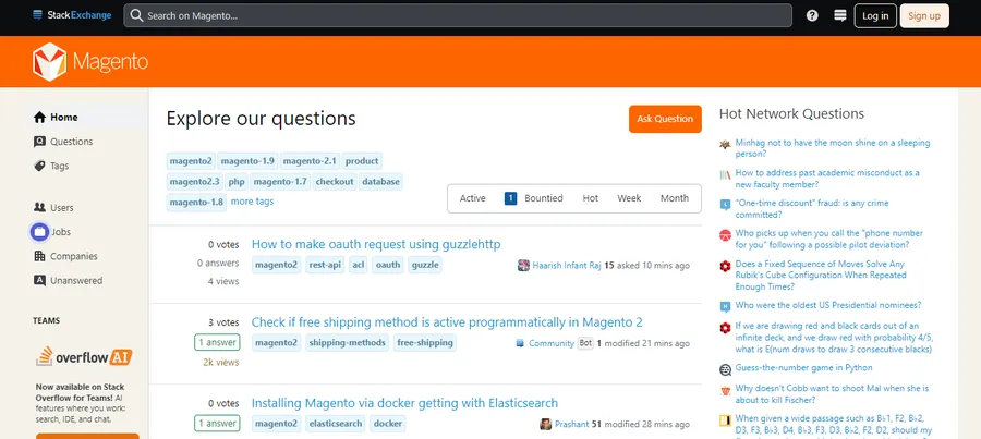 8+ Best Magento Forums for Beginner & Expert Developers 9 Magento Stack Exchange