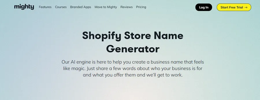 Top 8+ Shopify Business Name Generators 14 Mighty