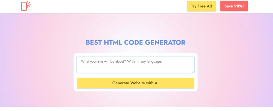 Top 11 HTML Code Generators 10 Mobirise