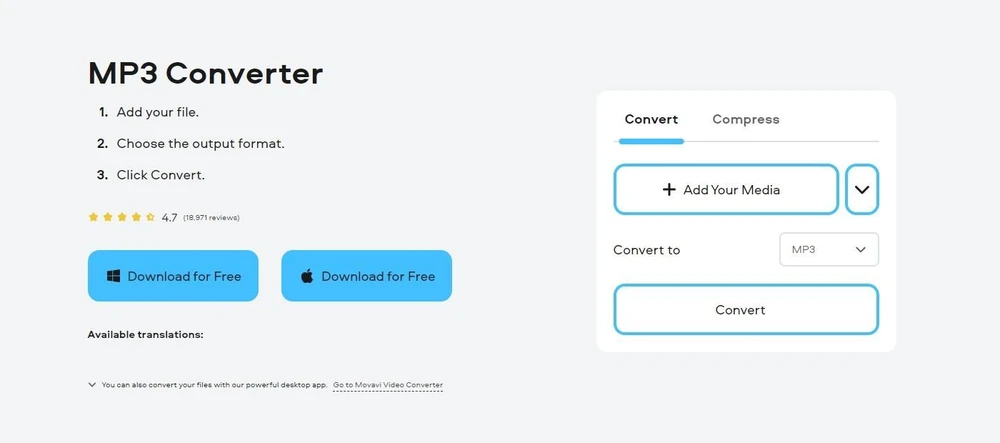 10+ Best Free MP3 Converters 12 Movavi