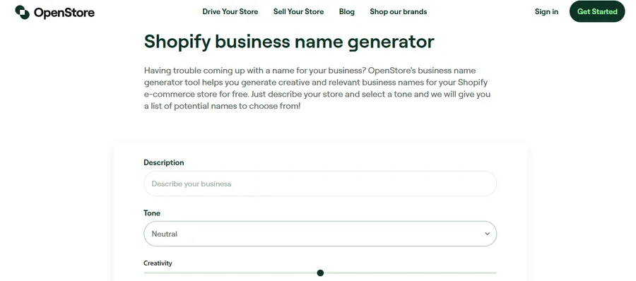 Top 8+ Shopify Business Name Generators 12 OpenStore