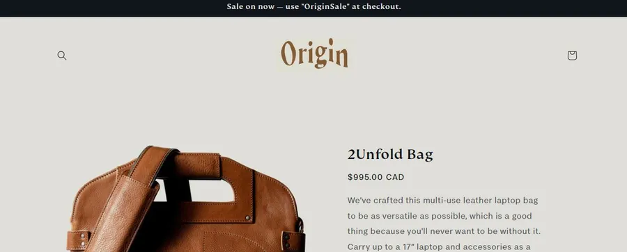 TOP 20 Best Free Shopify Themes for Online Store 34 Origin Free Shopify Theme