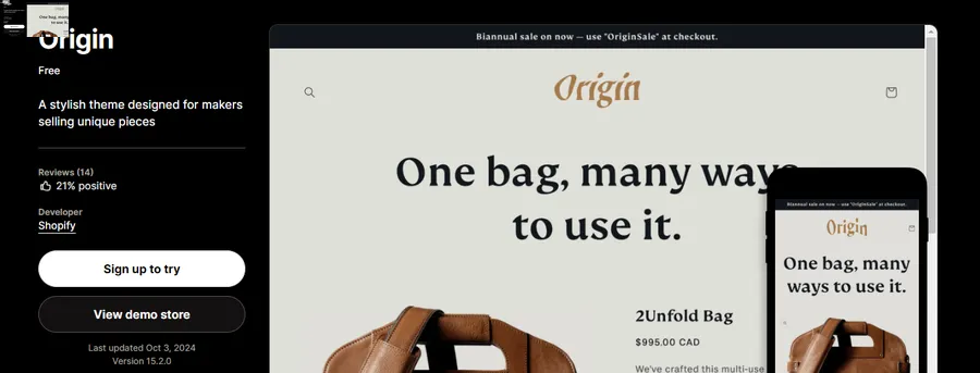 12+ Best Single Product Shopify Themes 11 Origin