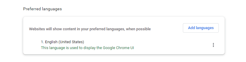 Simplify How Search Engines Work 19 Chrome Preferred Language Example