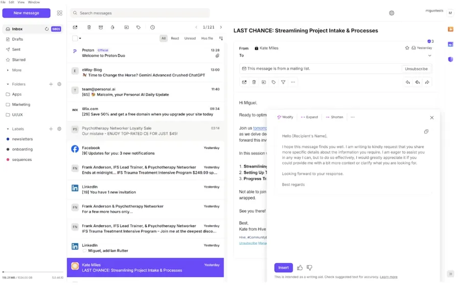 7+ Best AI Email Assistant Platforms 12 Proton Scribe
