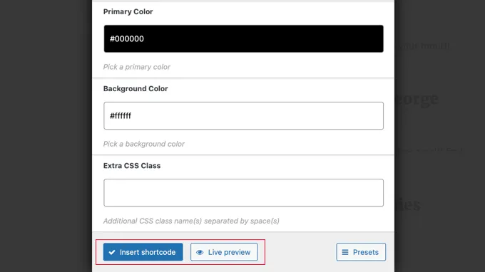 How to Generate A QR Code in WordPress 14 QR Codes Preview Insert