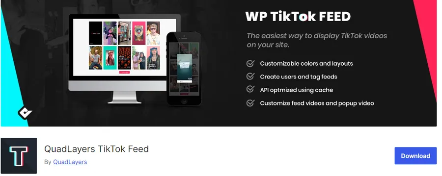 8+ Best TikTok Plugins for WordPress 10 QuadLayers TikTok Feed