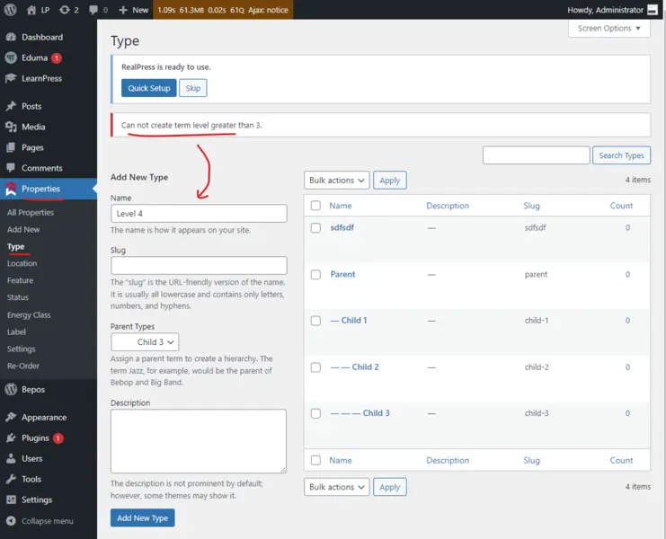 Real Estate WordPress Theme RealPress v1.0.4 Update 3 RealPress Max 3 Levels