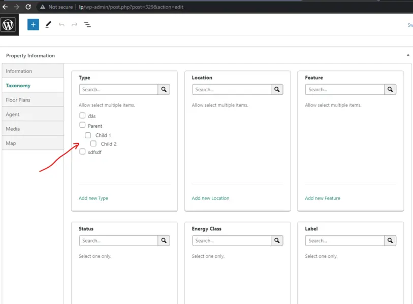 Real Estate WordPress Theme RealPress v1.0.4 Update 4 RealPress Taxonomy 3 Levels