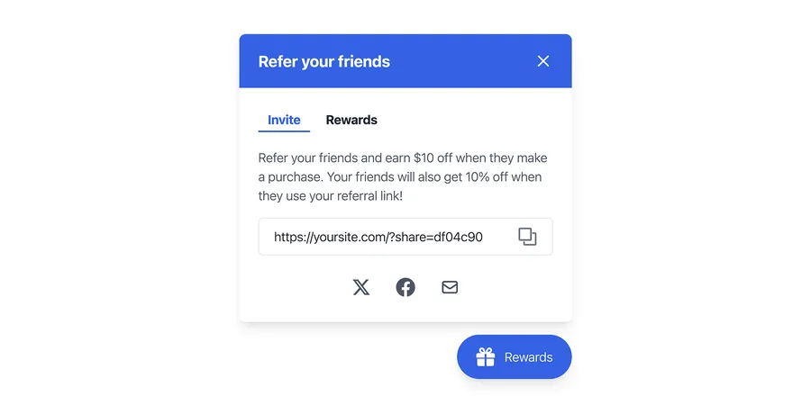 Refer a Friend by using RewardsWP