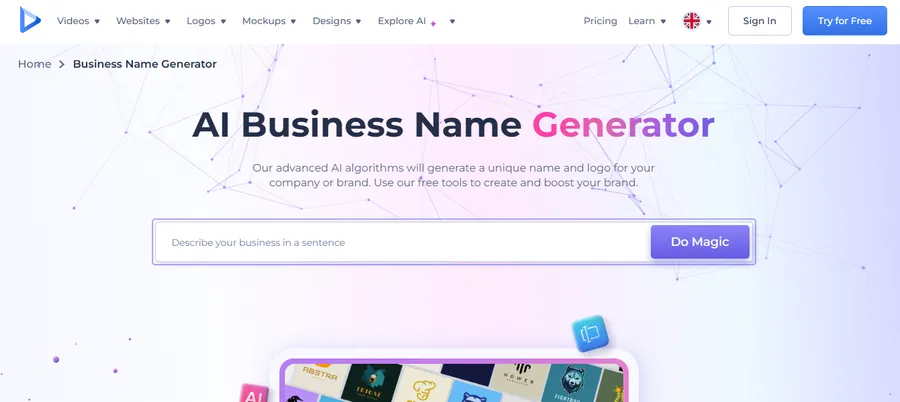 Top 7 Free AI Business Name Generators (Tested & Reviewed) 13 Renderforest