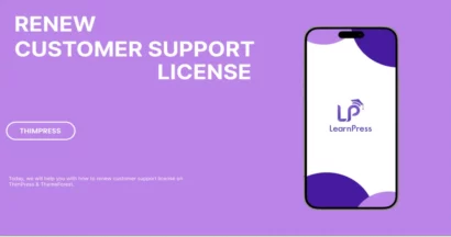 How to Renew Customer Support License on ThimPress 5 Renew Customer Support License