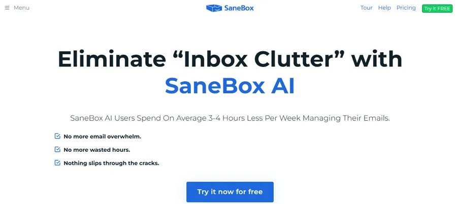 7+ Best AI Email Assistant Platforms 13 SaneBox