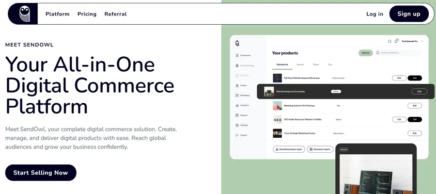 12 Best Platforms to Sell Digital Products 20 Sendowl
