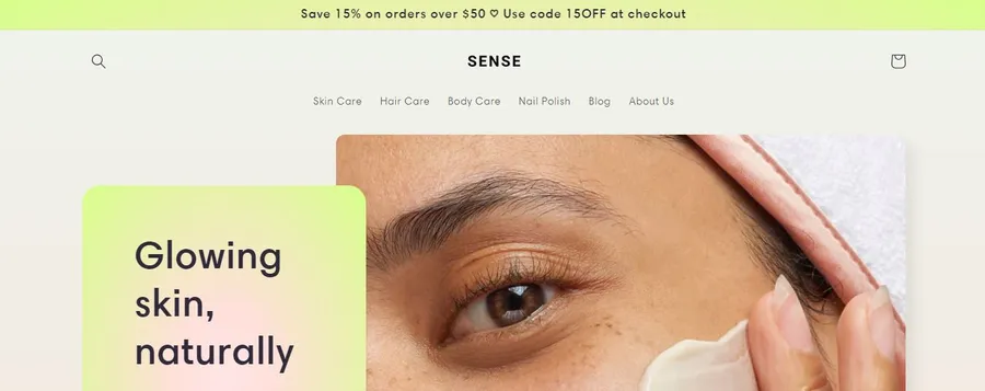 TOP 20 Best Free Shopify Themes for Online Store 26 Sense Free Shopify Theme