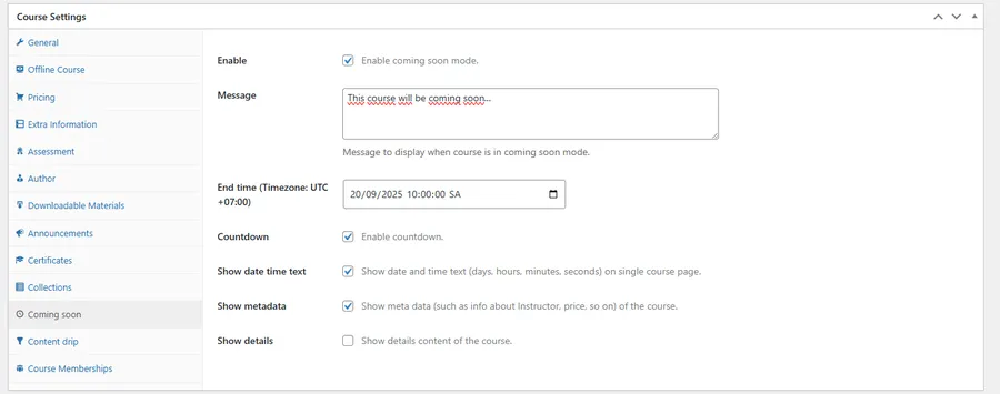 How to Operate Countdown in Eduma Theme: A Step-by-Step Guide 8 Configure the Countdown Settings