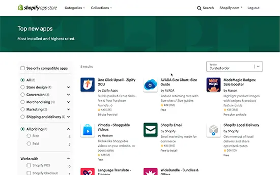 WooCommerce vs Shopify - The Detailed Comparison for Beginners 17 Shopify App Store