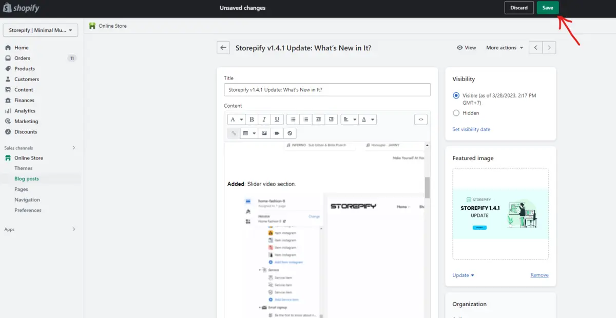 Image Alt Text: What You Need to Know 24 Shopify Blog Save Changes