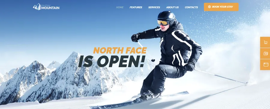 8+ Best Snow WordPress Themes 9 Snow Mountain