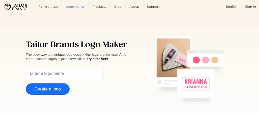 6 Best Free AI Logo Generators to Boost Your Branding 13 Tailorbrands