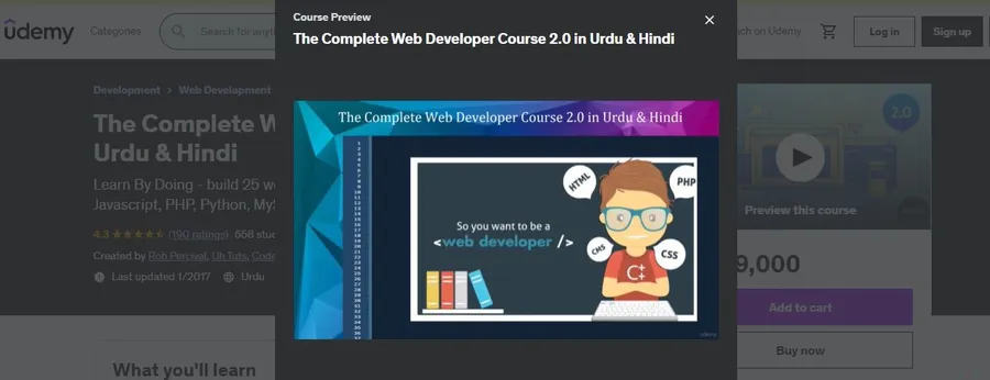 10+ Best Free and Paid Web Development Courses in Hindi 17 The Complete Web Developer Course 2.0 in Urdu & Hindi