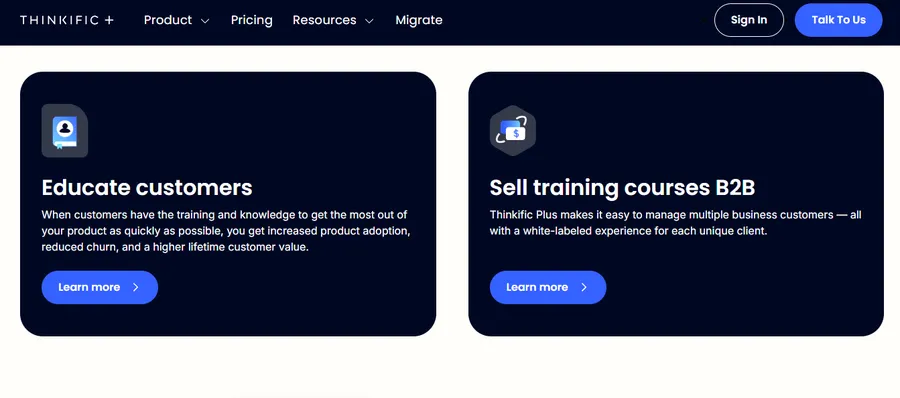 12 Best Platforms to Sell Digital Products 19 Thinkific for Business