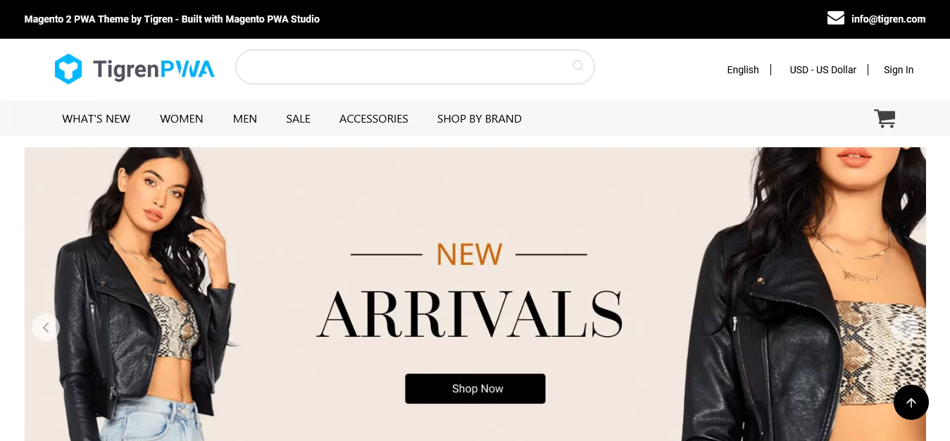 Top 10 Magento Themes for eCommerce Success 20 Tigren PWA - Leading Magento 2 PWA Theme