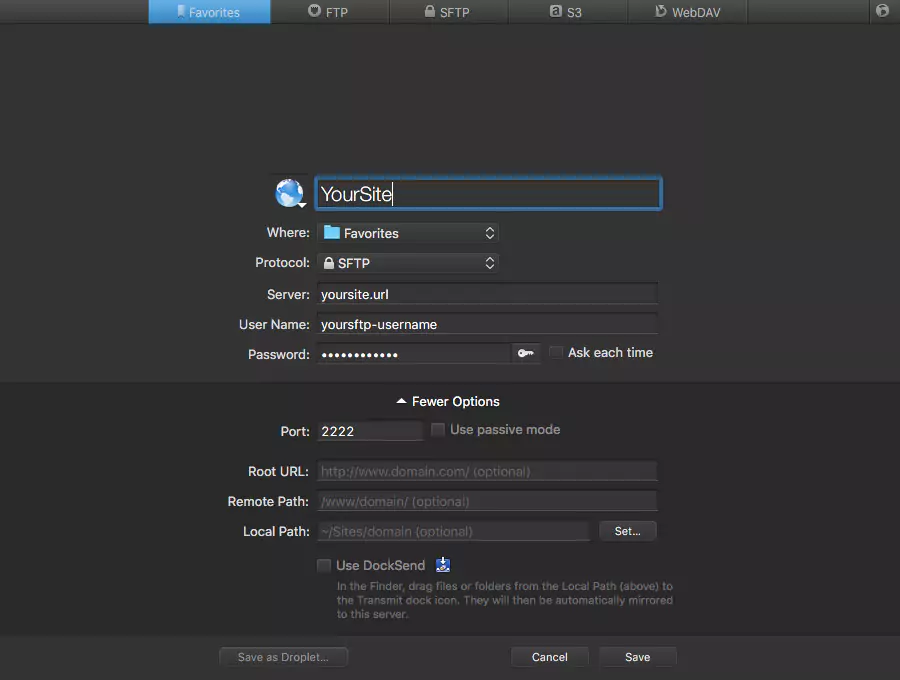 How to Back Up Your WordPress Site: 3+ Simple Methods 20 Transmit SFTP Login
