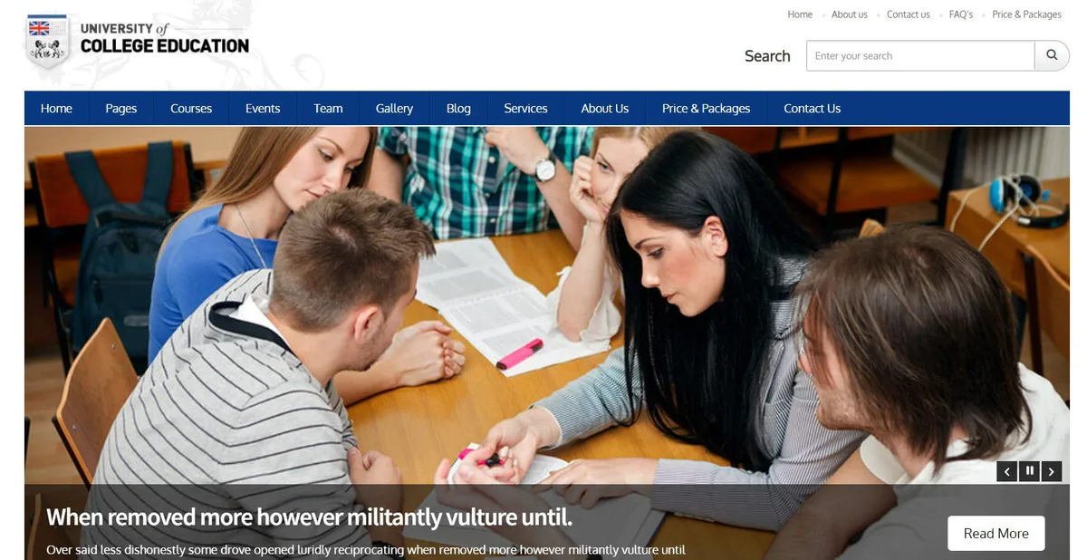 10+ Best Choices of Online Education WordPress Theme 19 University