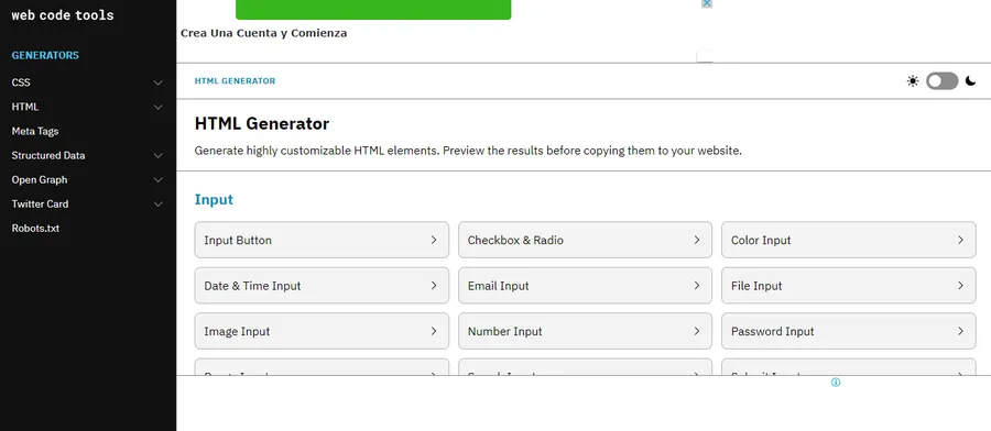 Top 11 HTML Code Generators 13 Web Code Tools