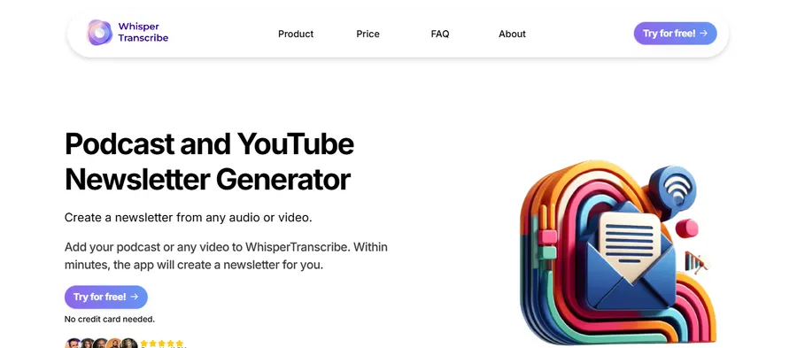 10+ Best Free AI Newsletter Generators 15 WhisperTranscribe