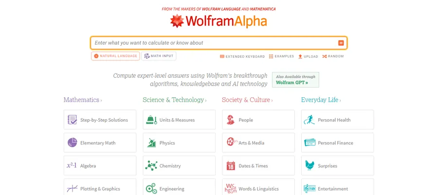 15+ Best Alternative Search Engines to Consider 28 WolframAlpha