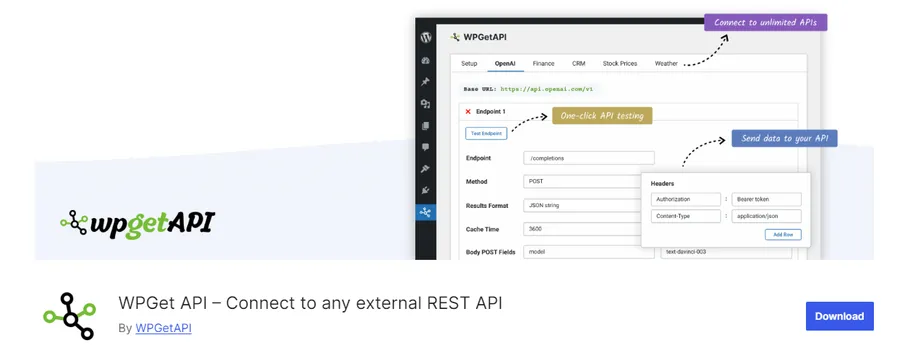 8 Best WordPress REST API Plugins (Free + Paid) 11 WPGet API