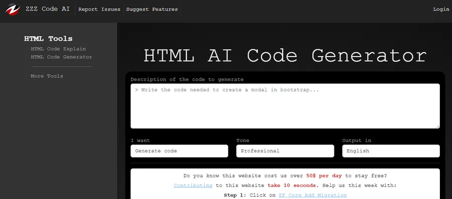 Top 11 HTML Code Generators 11 ZZZ Code AI